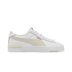 Puma White and Cream Casual Sneakers